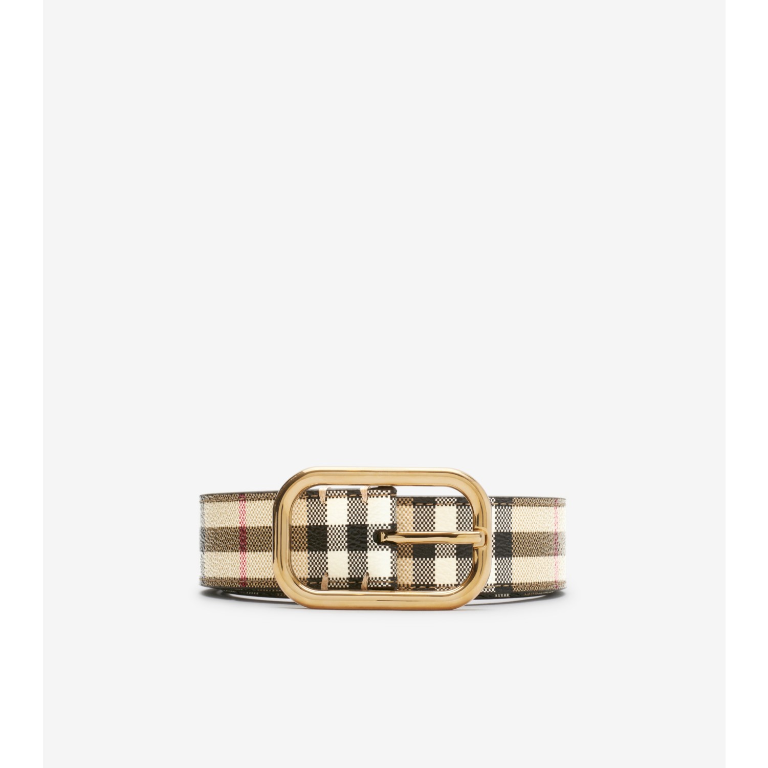 Burberry belt with gold buckle online