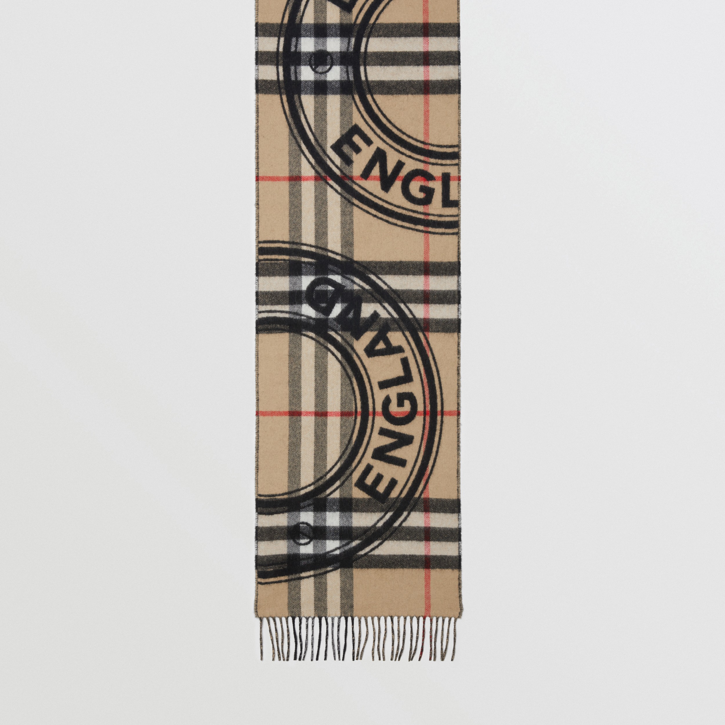 Montage Print Cashmere Scarf in Archive Beige | Burberry® Official - 3