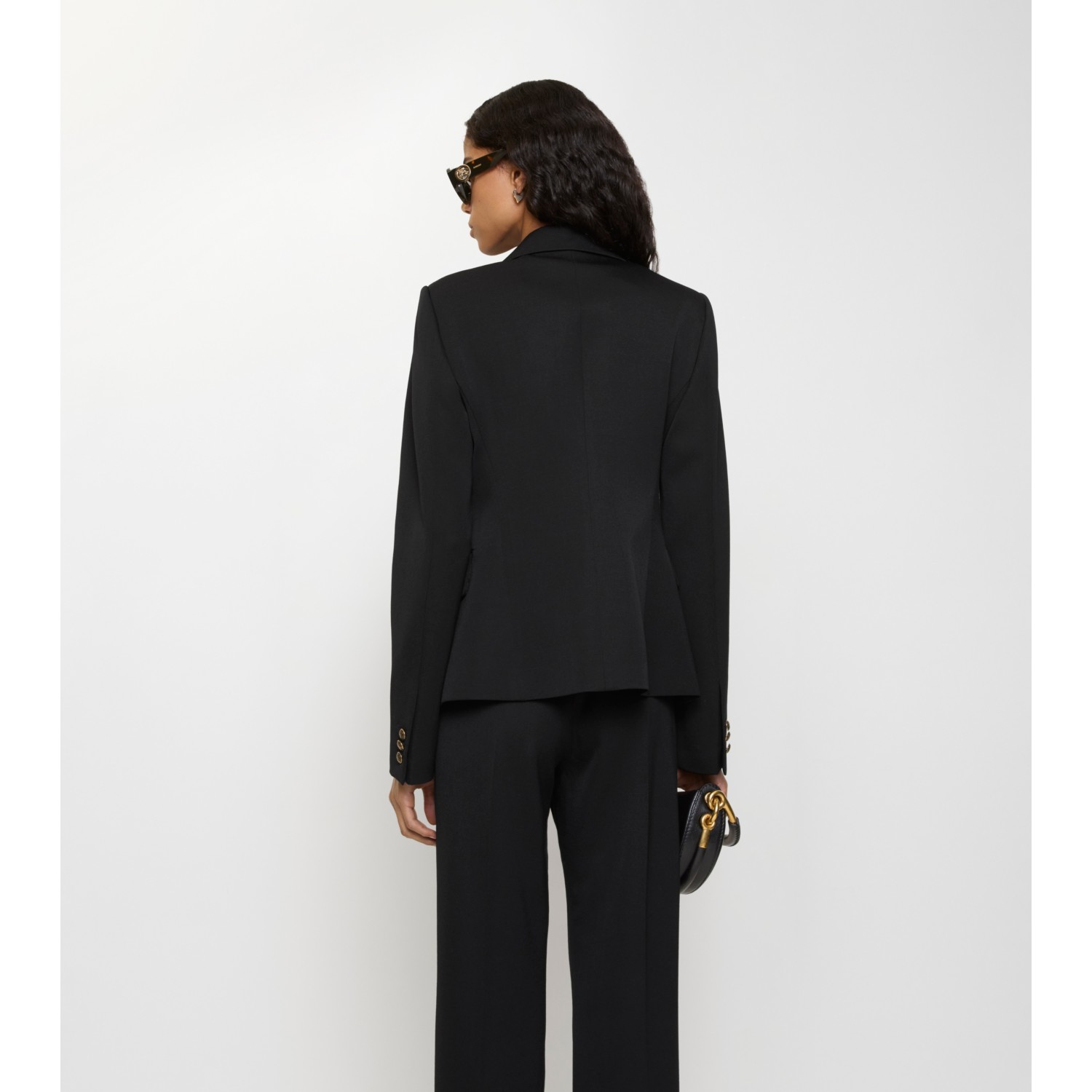 Grain de Poudre Wool Tailored Jacket - thumbnail 3