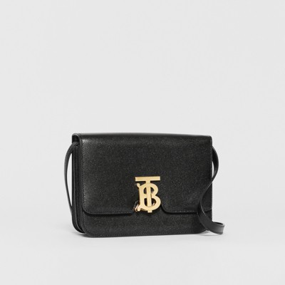 small grainy leather tb bag