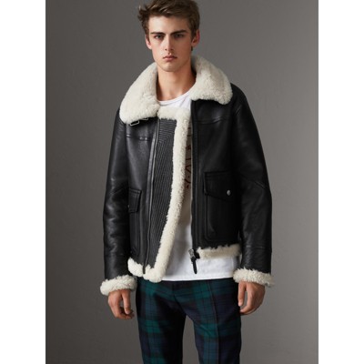 burberry sheepskin jacket