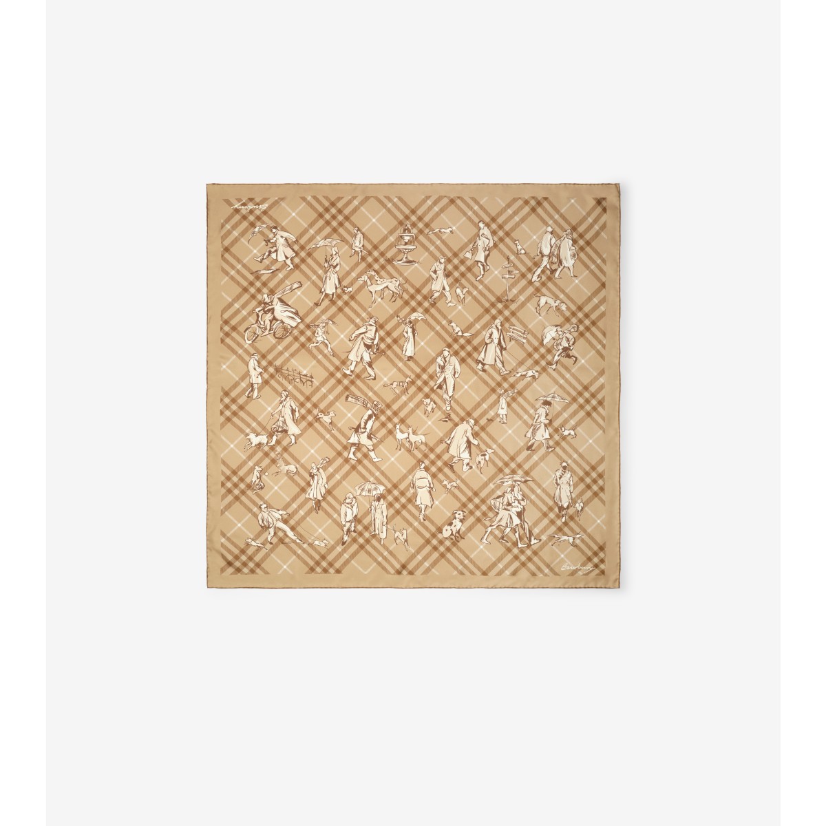 Check Mates Silk Scarf