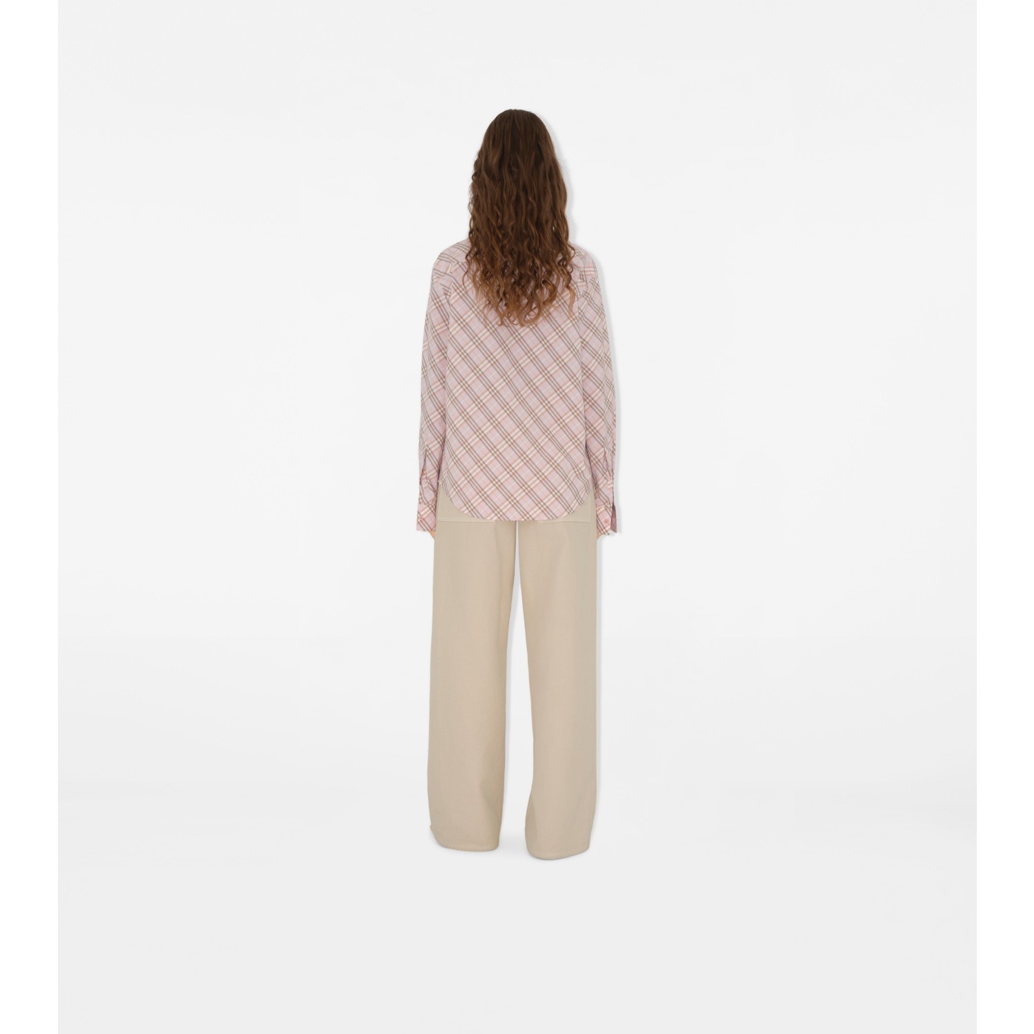 Check Cotton Shirt in Floss - Women | Burberry® Official