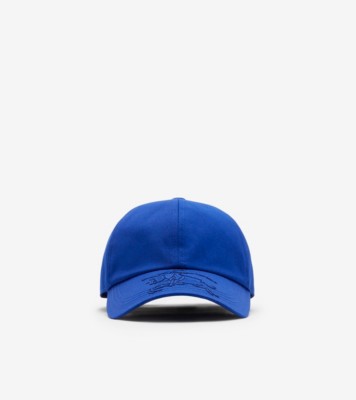 棉质混纺棒球帽(骑士蓝) - 男士| Burberry® 博柏利官网
