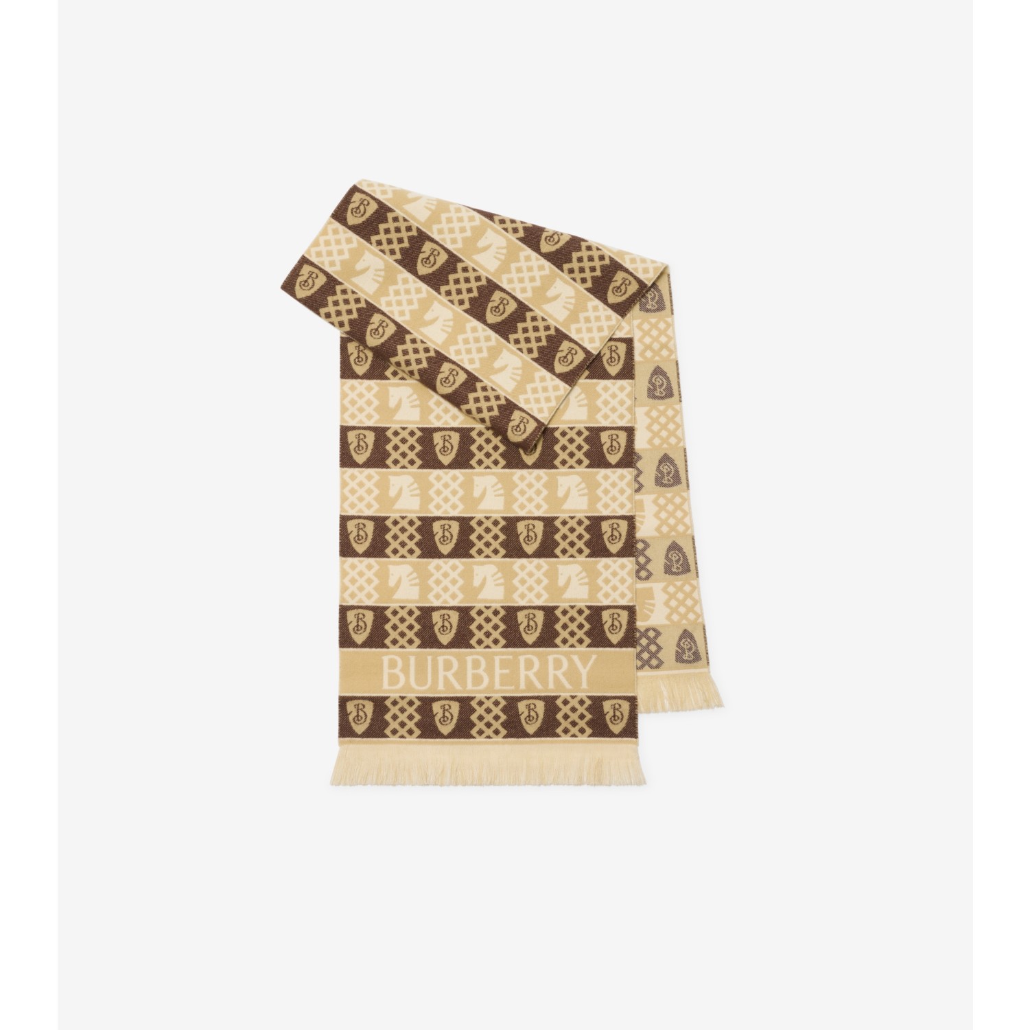 Chess Fair Isle Wool Scarf