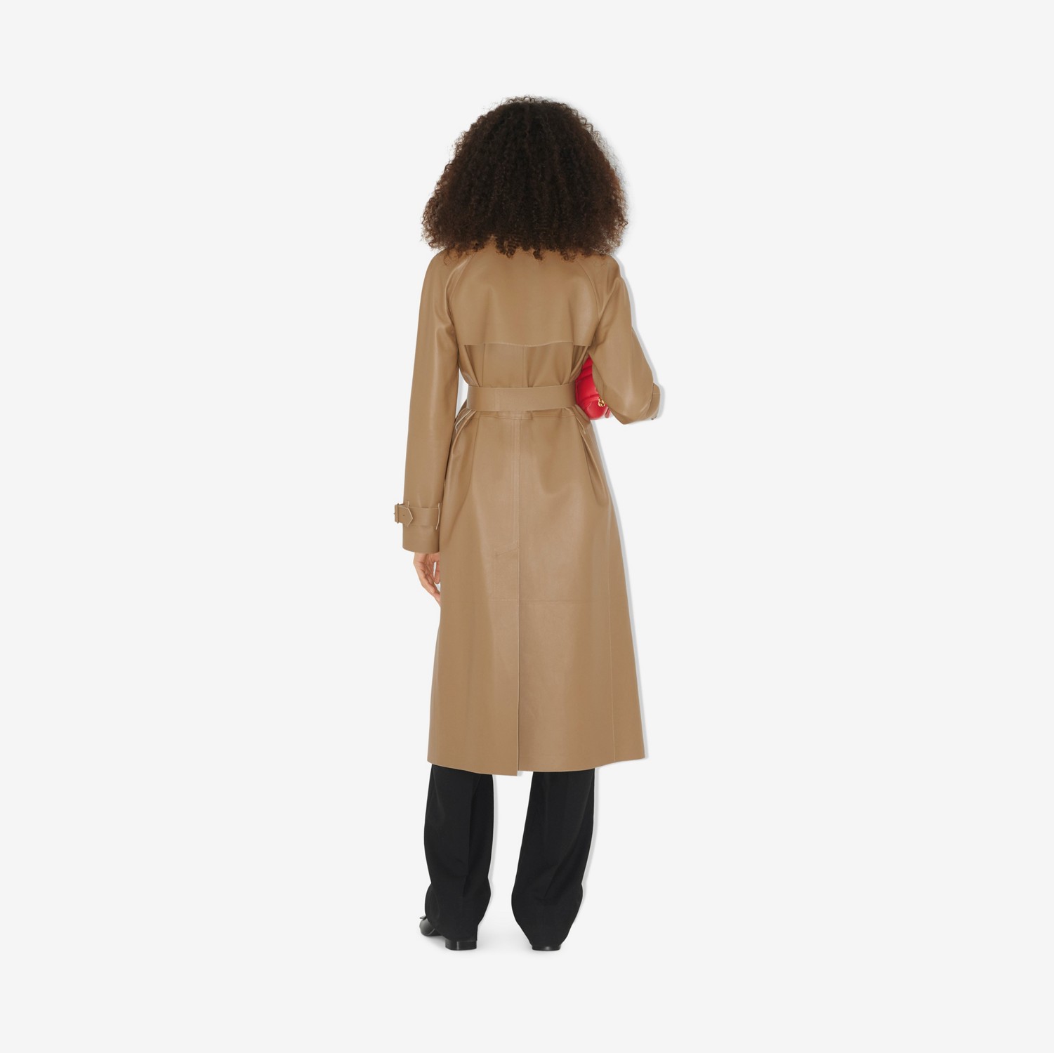 Trench Coat Waterloo em couro (Camel) - Mulheres | Burberry® oficial
