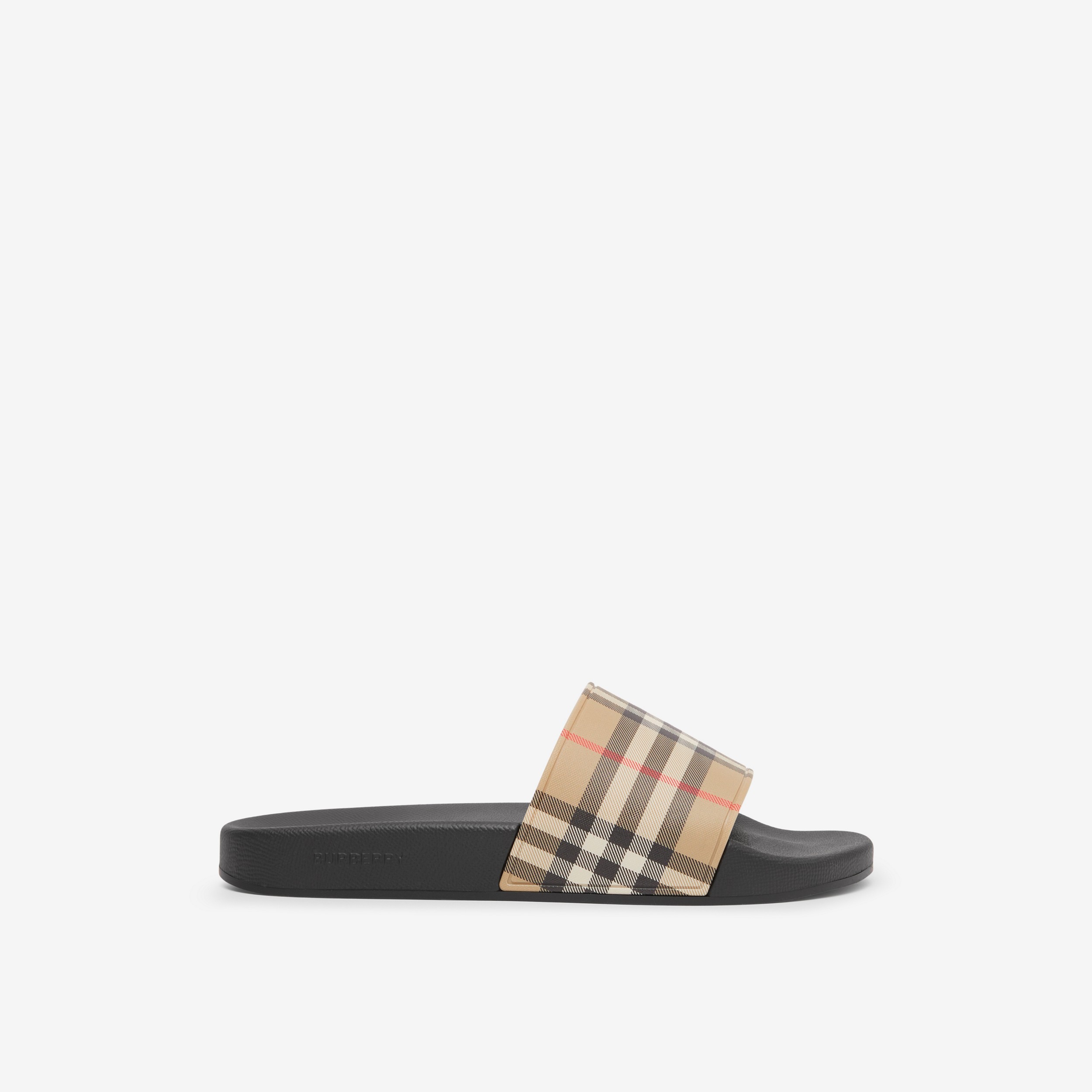 Vintage Check Slides in Archive Beige - Women | Burberry® Official - 1