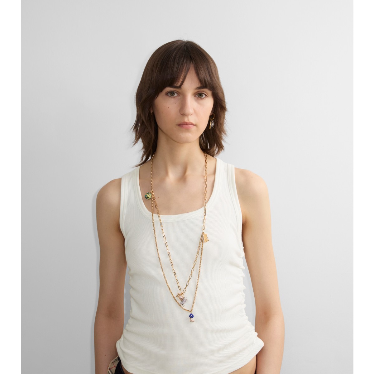  Charm Double Layer Necklace​