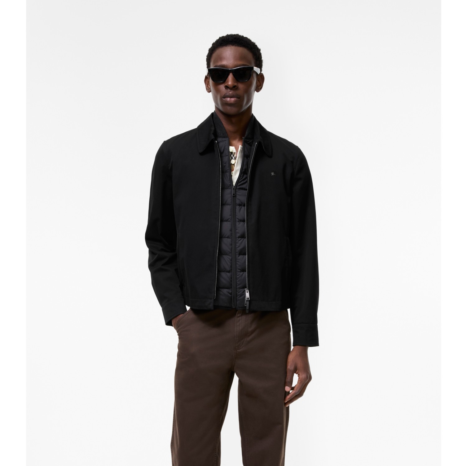 Giacca Harrington Bloomsbury in cotone con gilet