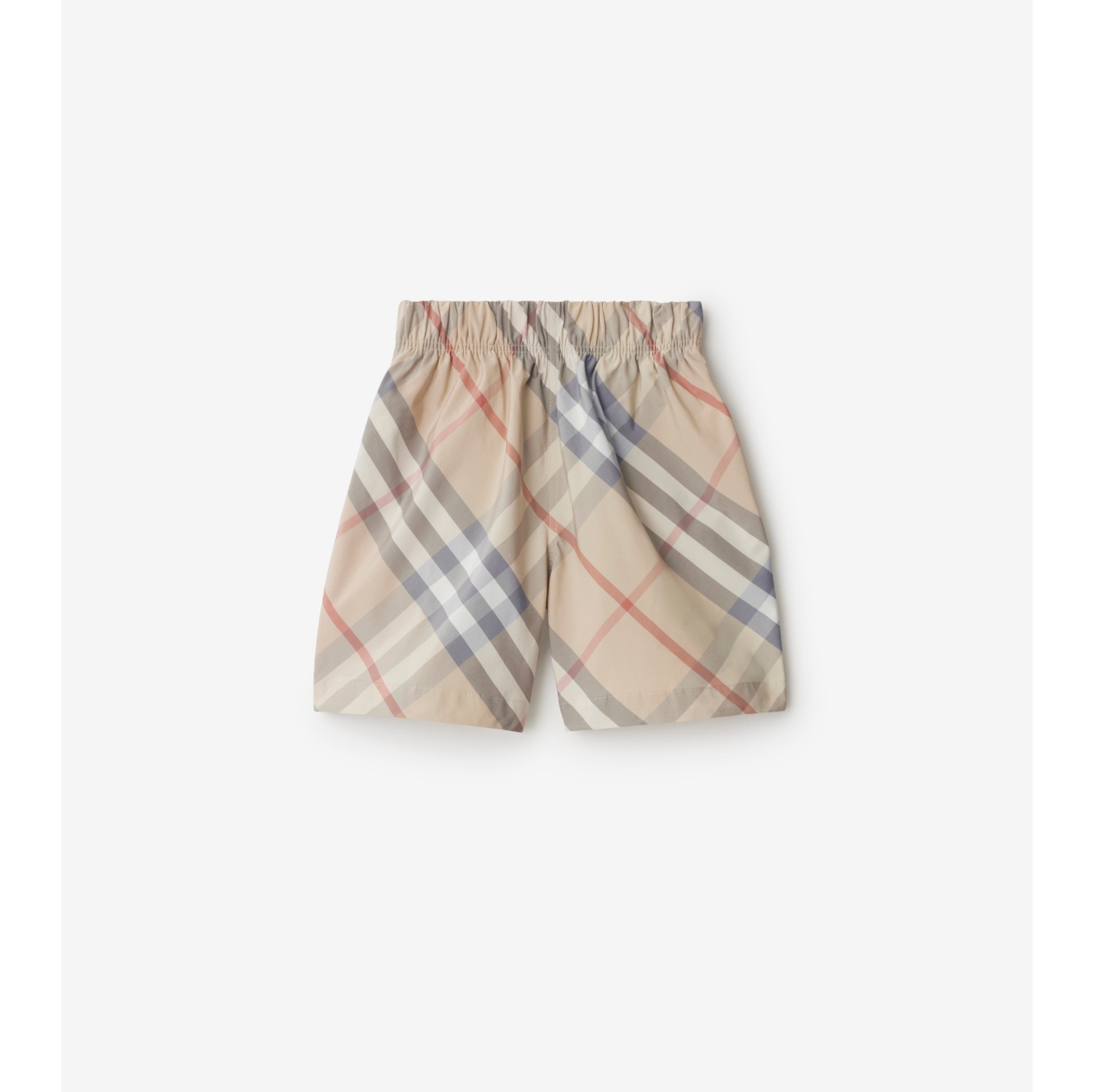 Check Cotton Blend Shorts