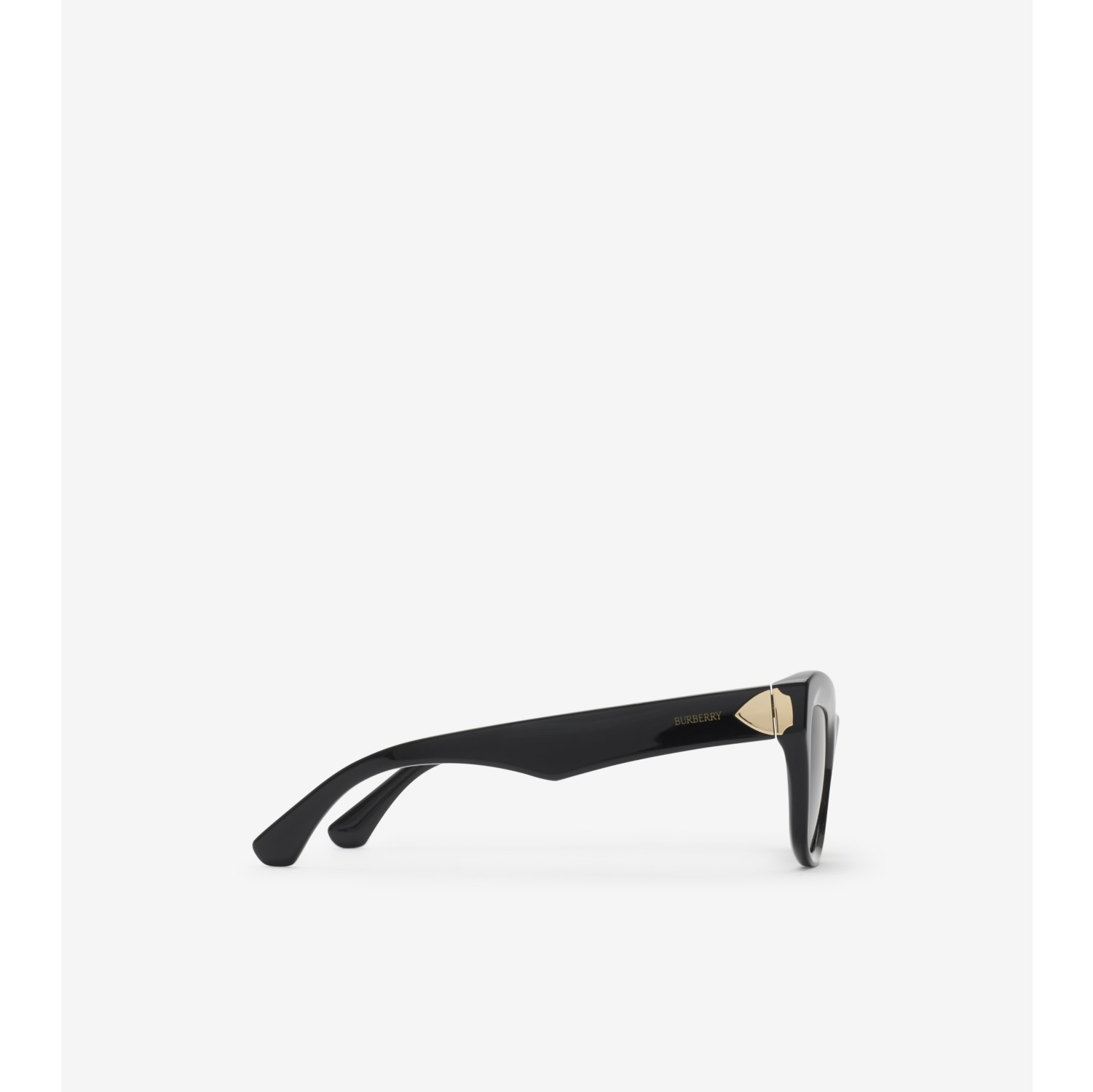 Shield Hinge Cat-eye Sunglasses in Black - Women | Burberry® Official