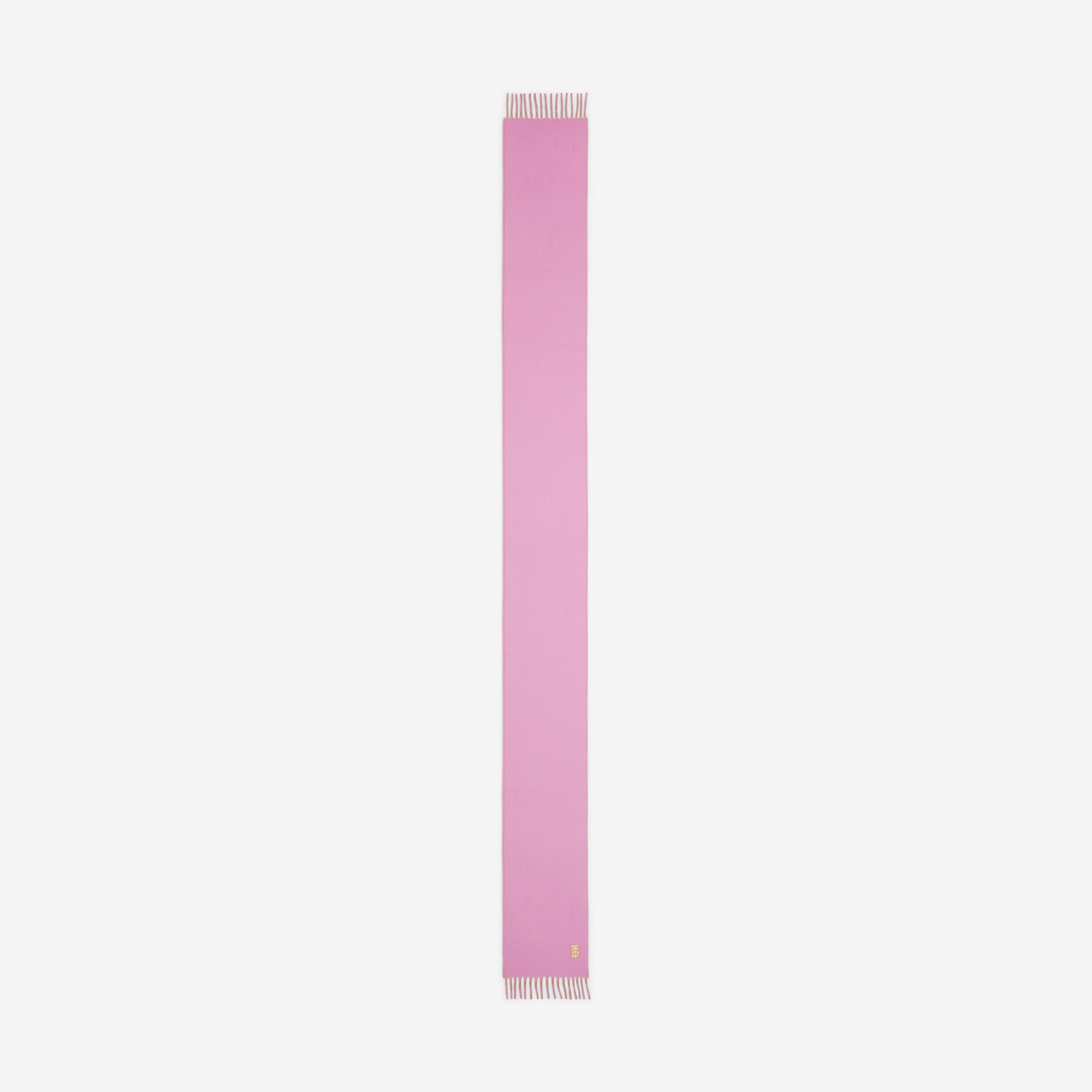 Monogram Motif Cashmere Reversible Scarf in Primrose Pink/camel | Burberry® Official - 2
