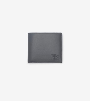 Pop Check Bifold Wallet in Wave blue - Men, Leather | Burberry