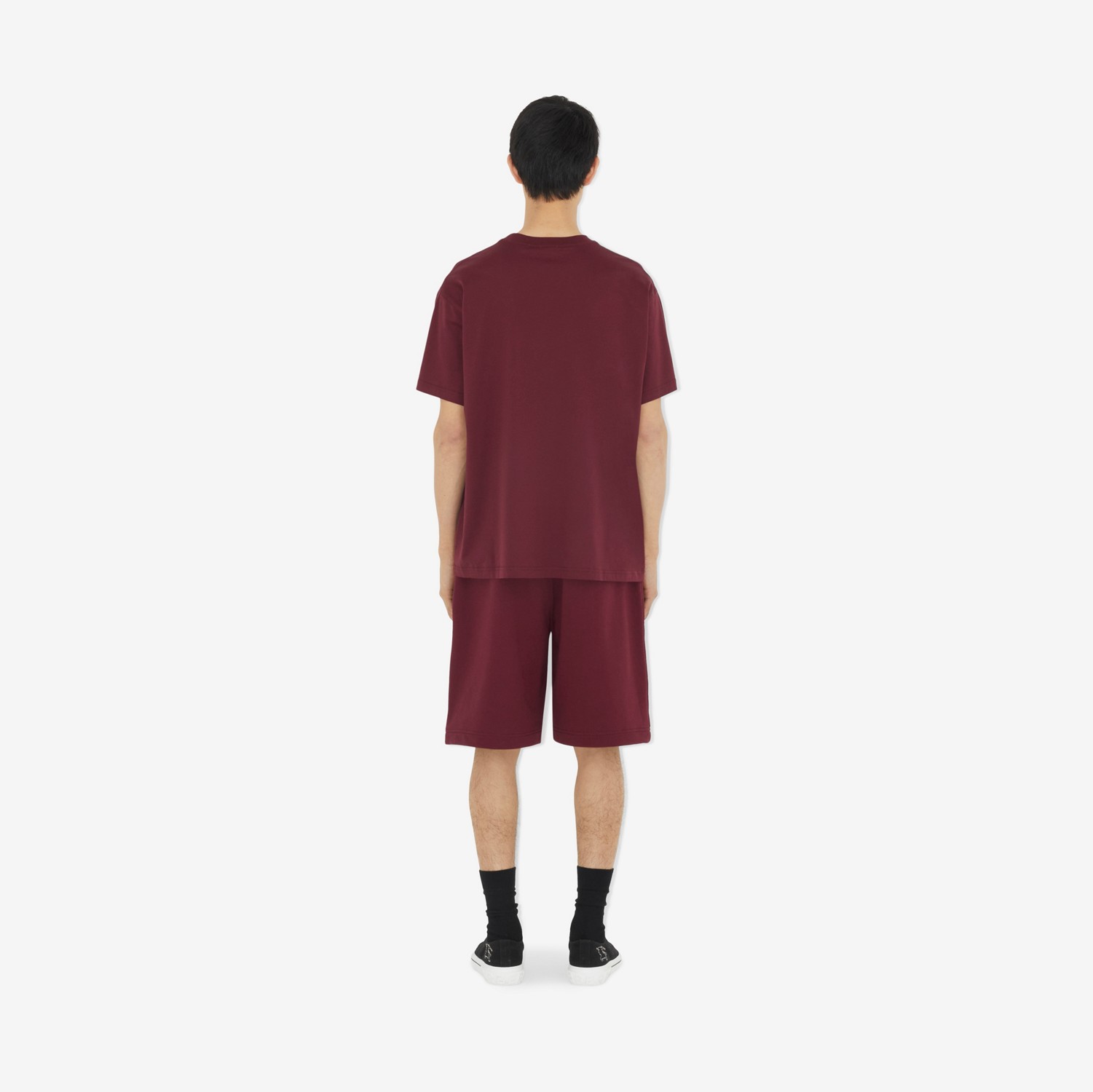 T-shirt en coton EKD (Carmin Intense) - Homme | Site officiel Burberry®