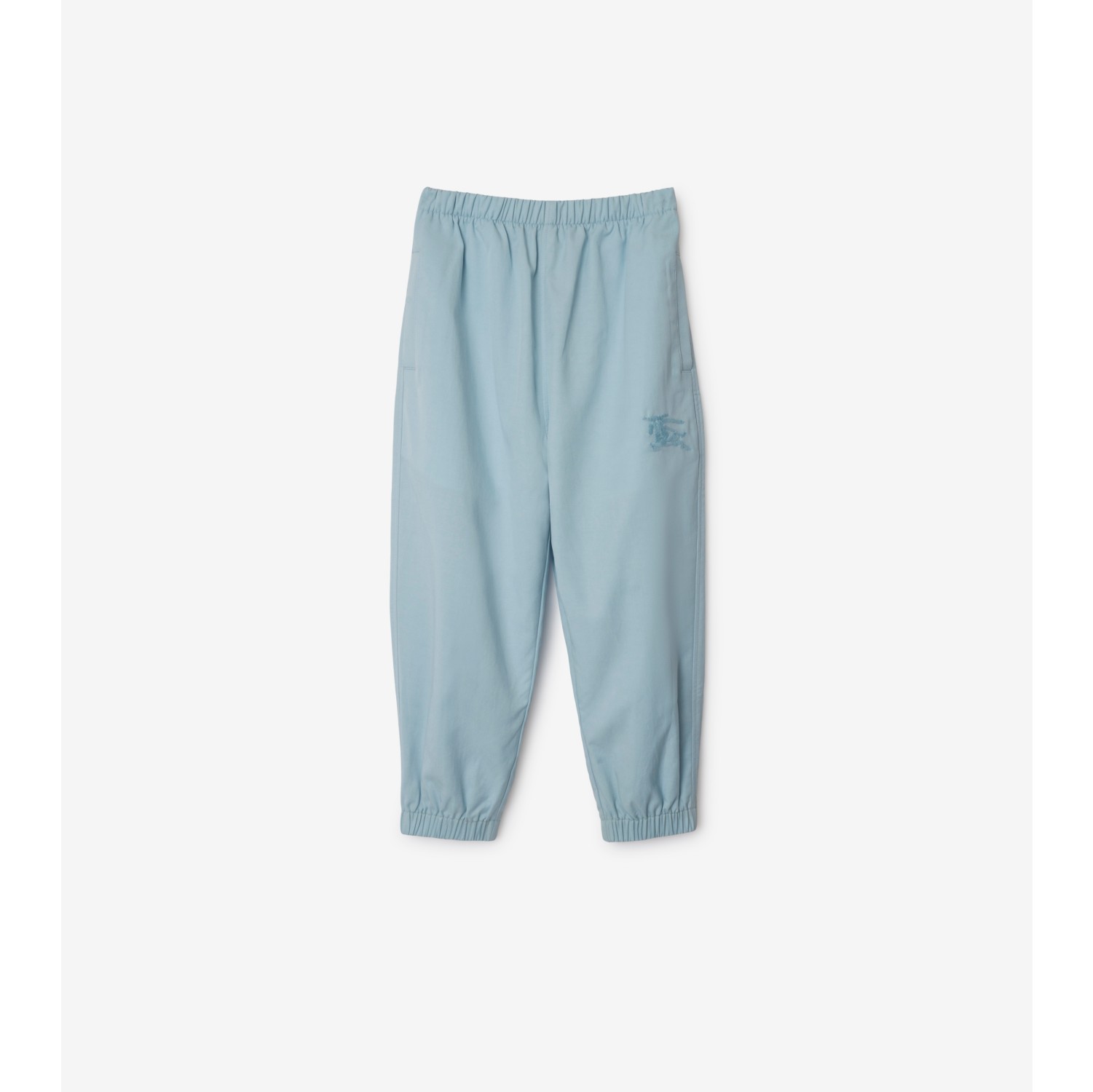 Cotton Blend Jogging Pants in Cloud blue | Burberry® Official