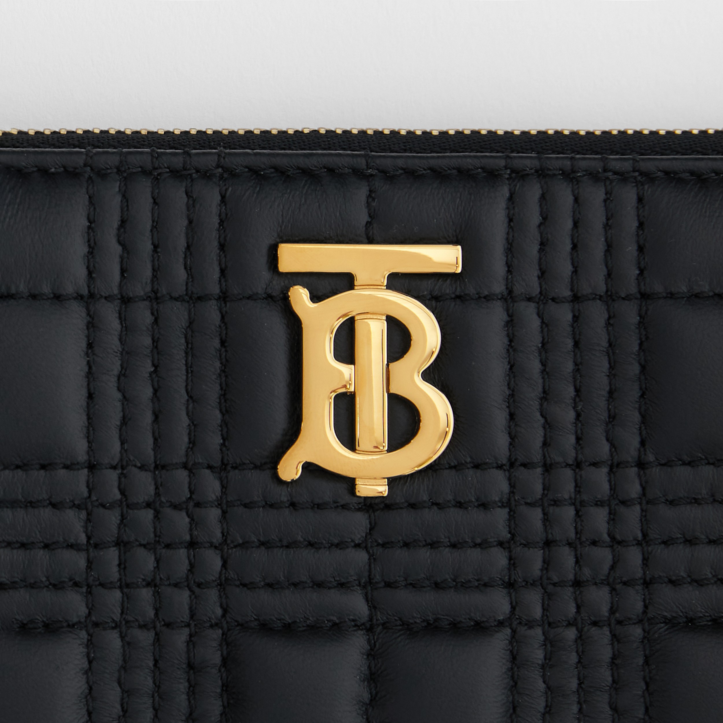 Quilted Lambskin Lola Ziparound Wallet in Black - Women | Burberry® Official - 2