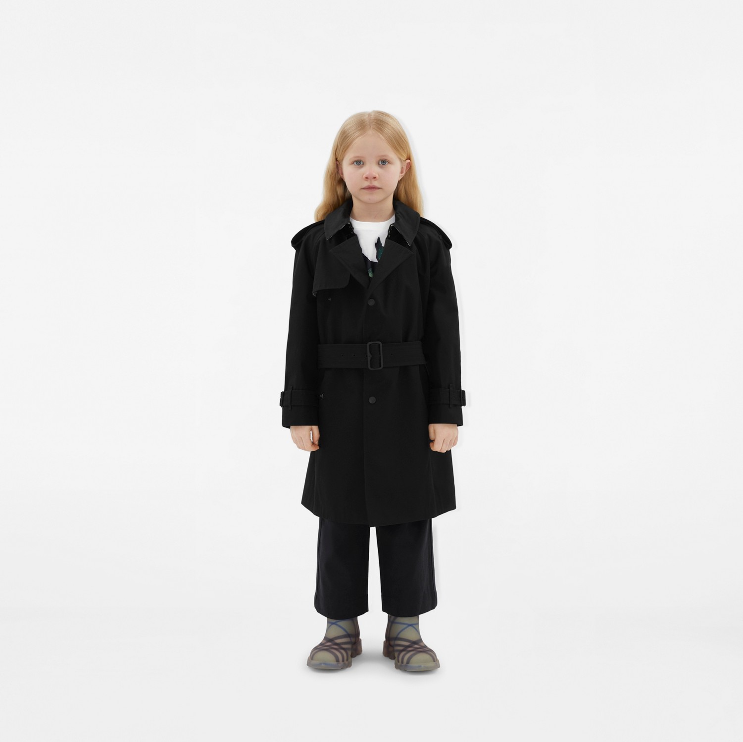 Gabardine Trench Coat in Black | Burberry® Official Gabardine Trench Coat in Black | Burberry® Official
