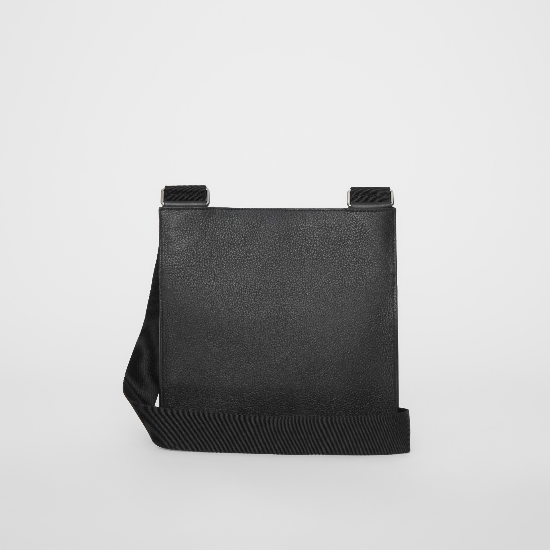 Grainy Leather Crossbody Bag in Black Men Burberry United States