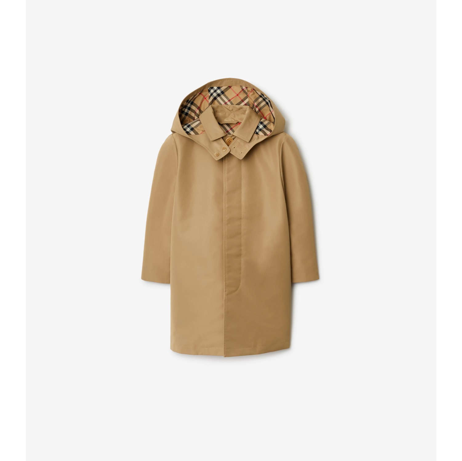 Burberry coat with hood on sale