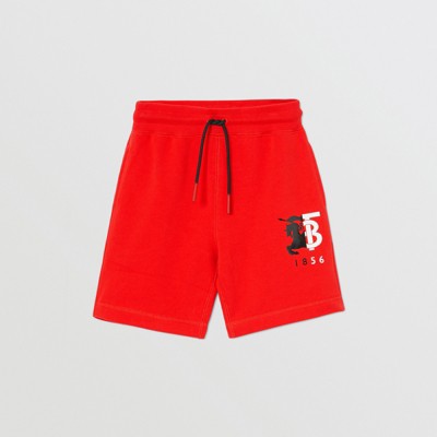 burberry shorts kids red