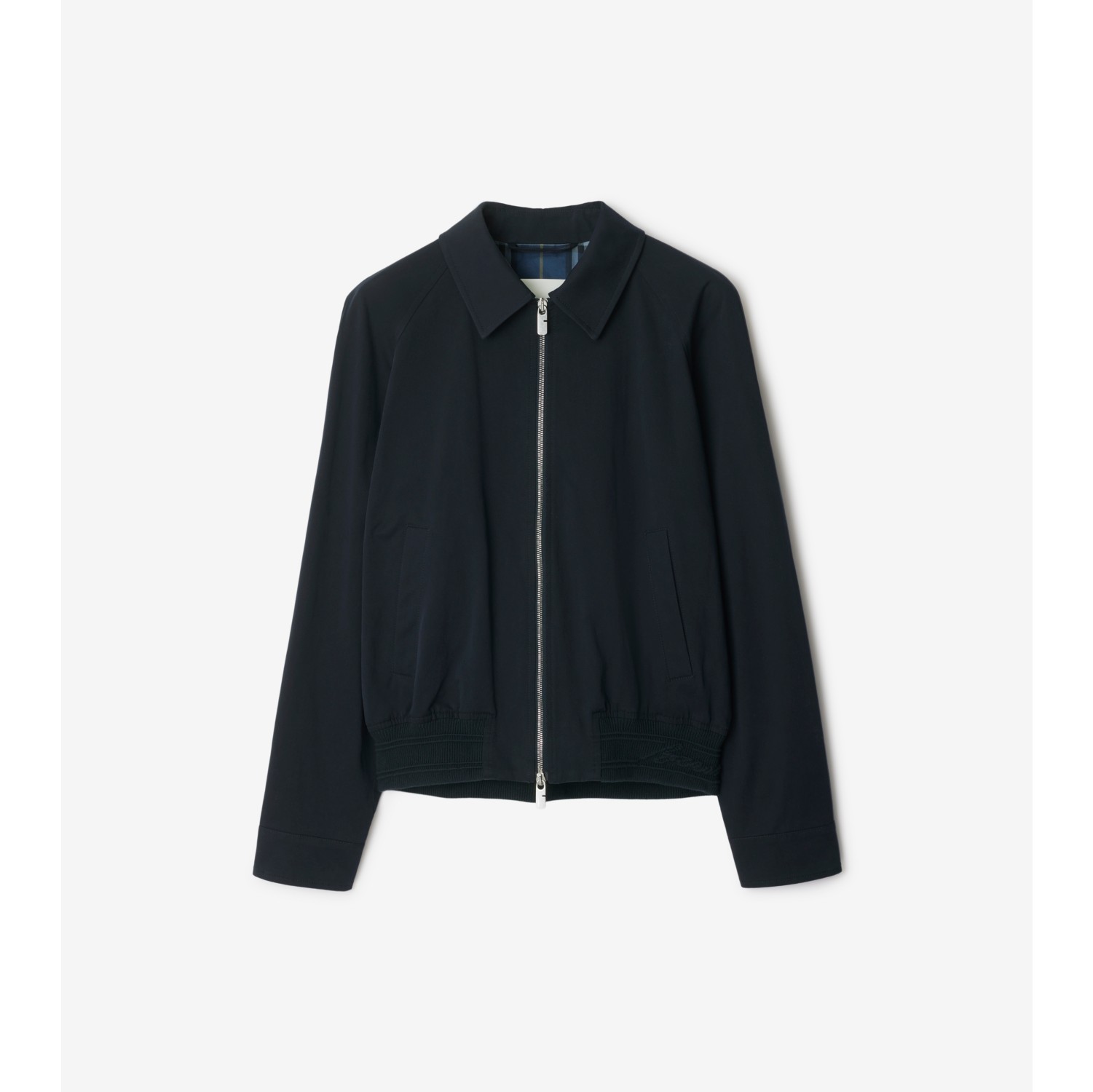 Cotton Harrington Jacket in Navy Men Burberry Official