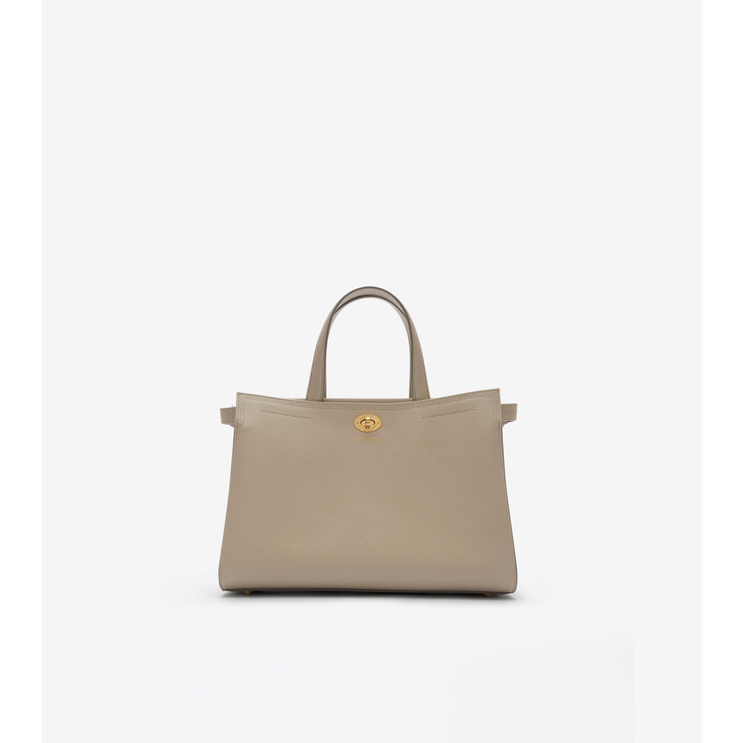 Small Cotswolds Check Tote in Mushroom beige - Women, Leather