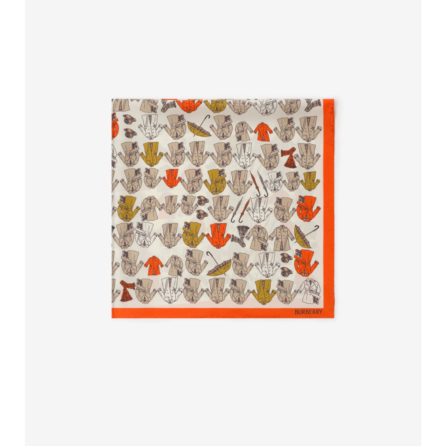 Trench Coat Silk Scarf