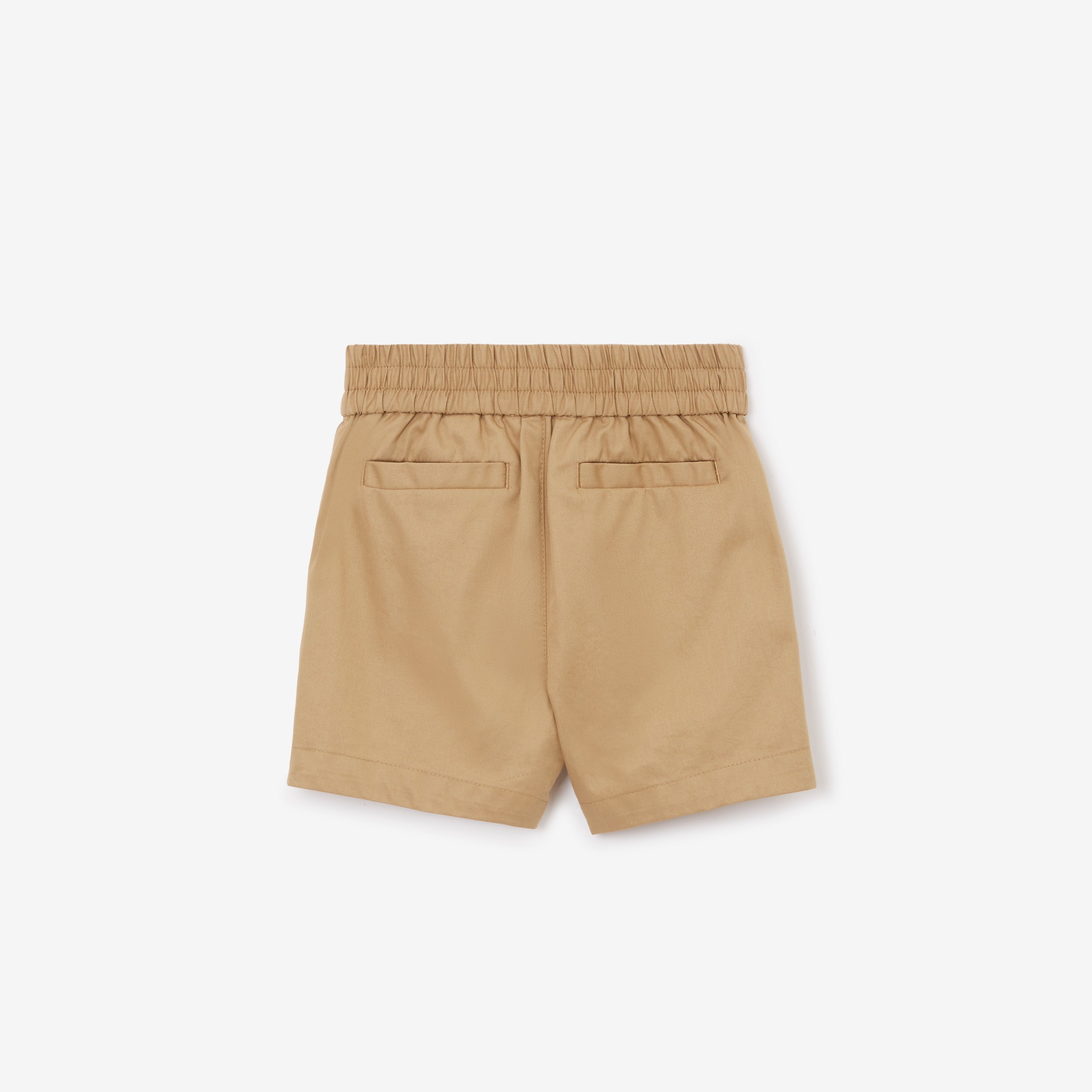 Pantalones chinos cortos en sarga de algodón con EKD (Beige Vintage) - Niños | Burberry® oficial - 2