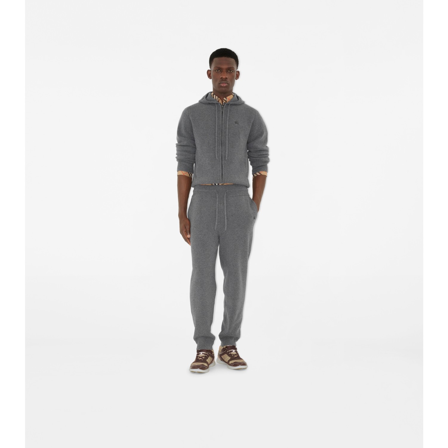 Pantaloni da jogging in misto cashmere