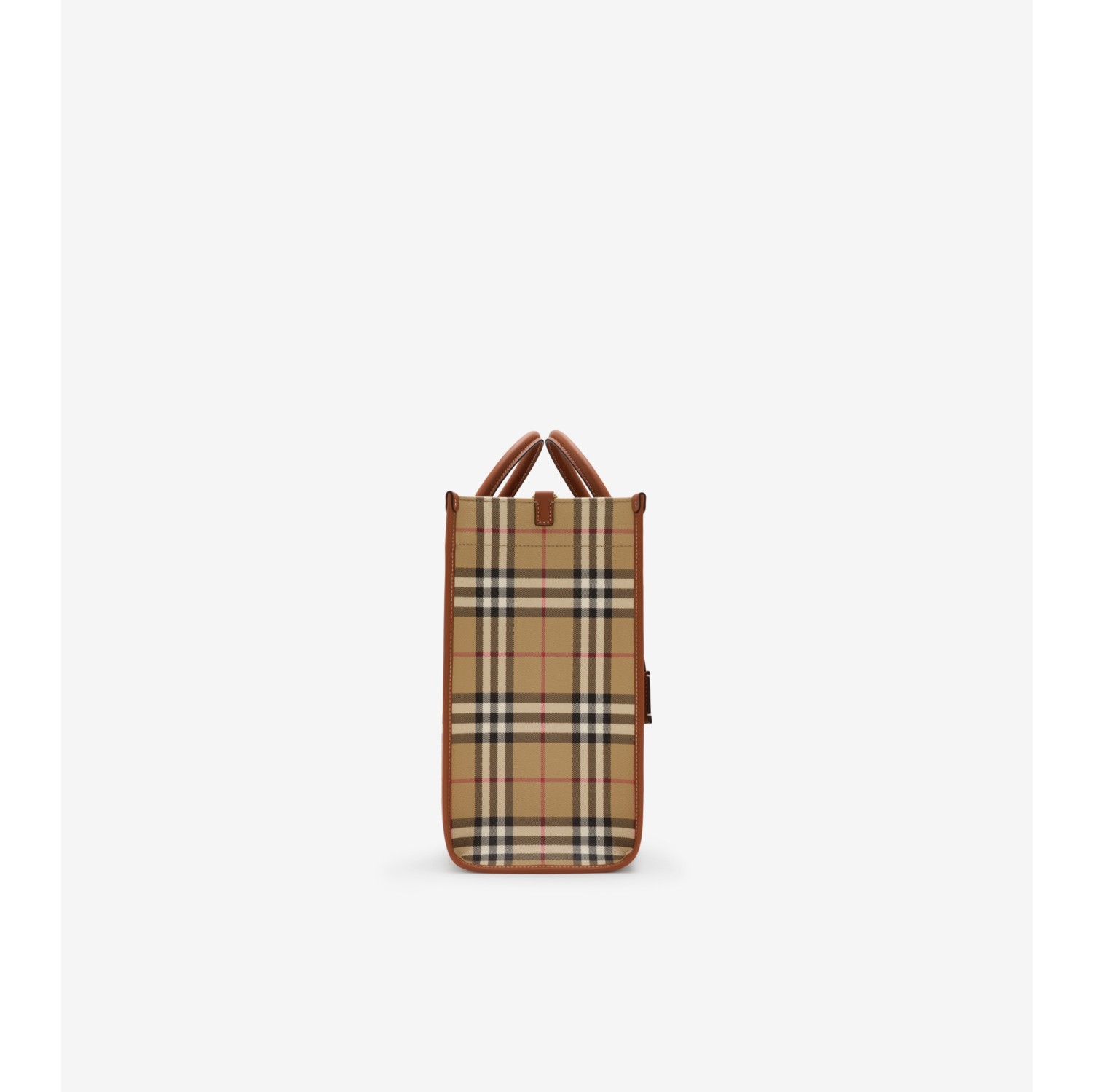 Burberryバッグ Bolso tote Freya mediano (Vintage Check/marrón zarza) - Mujer