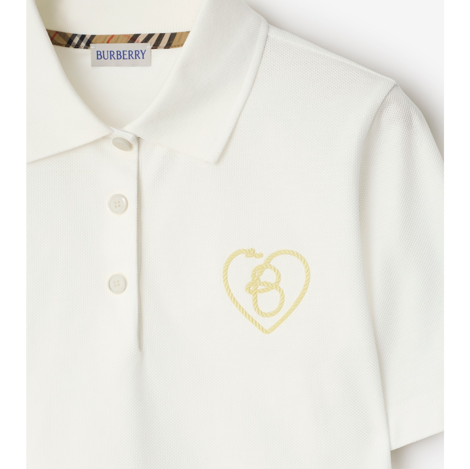B Heart Cotton Polo Shirt