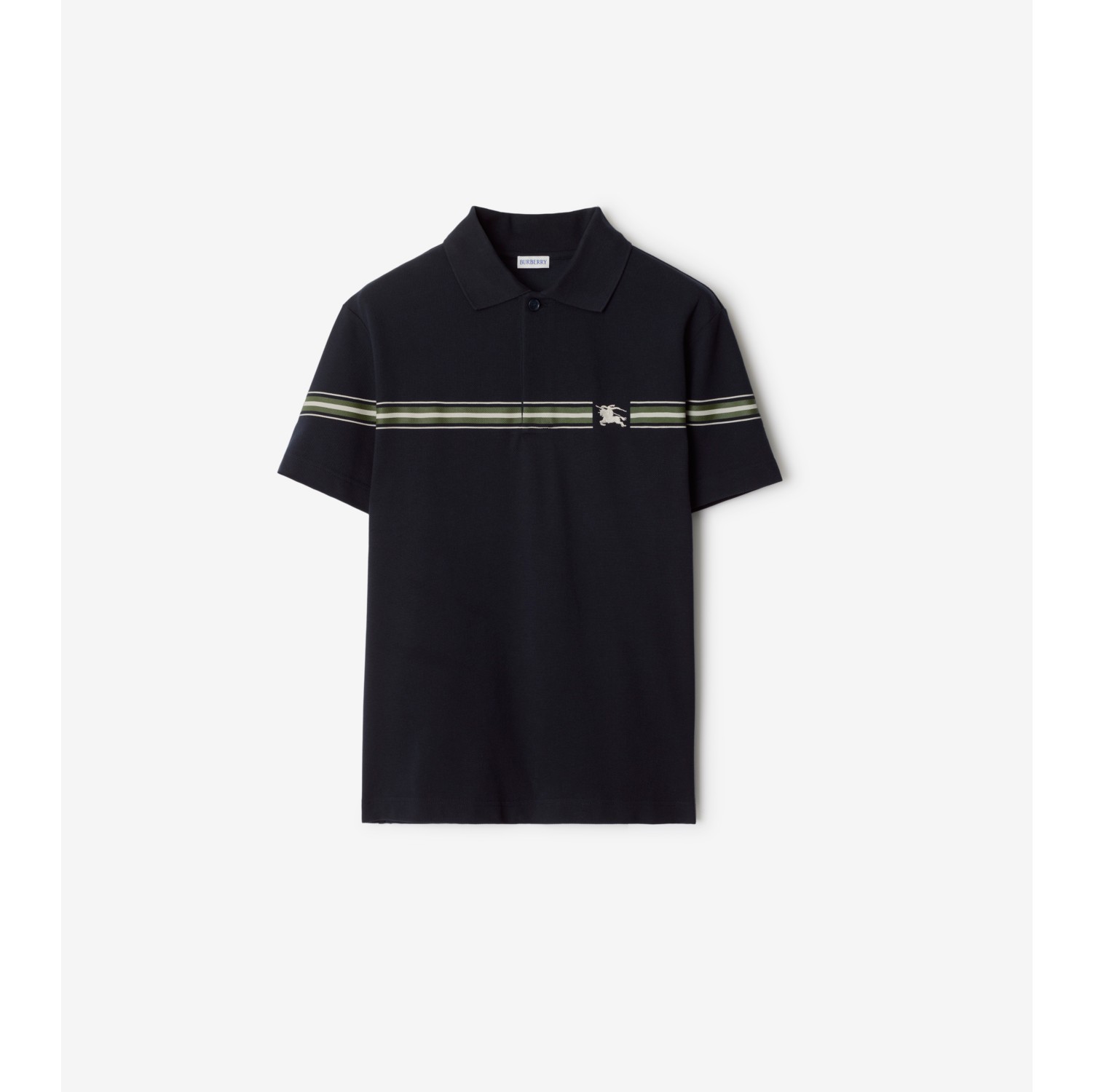 Striped Cotton Polo Shirt