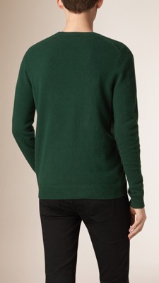 bottle green cashmere jumper