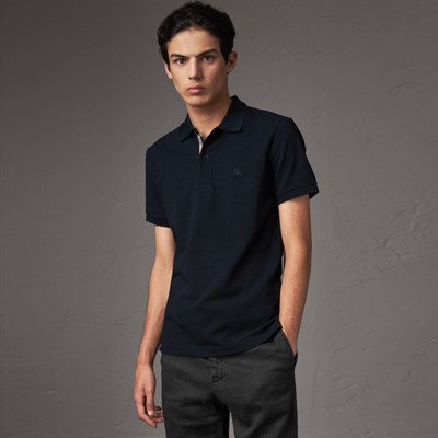 burberry black polo shirt