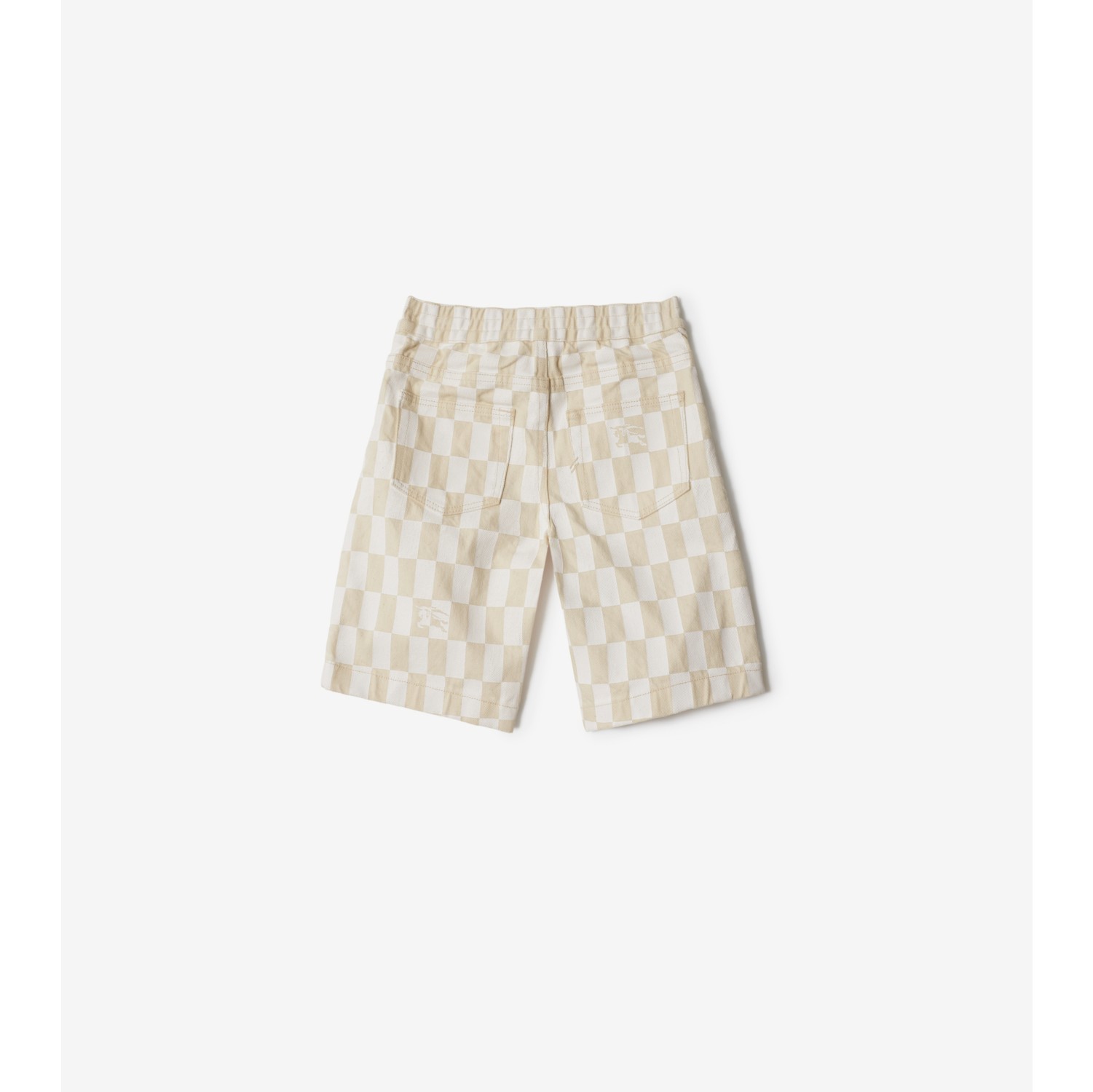 Checkerboard EKD Denim Shorts