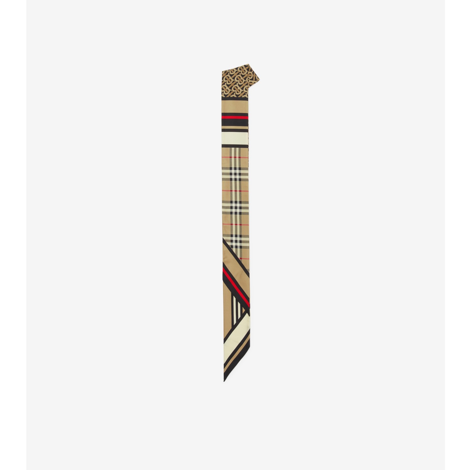 Burberry Montage Print Skinny Scarf