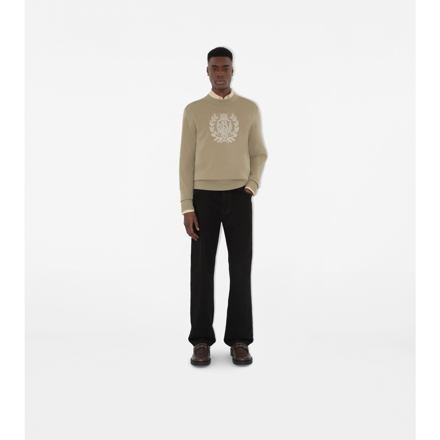 B Crest Wool Sweater