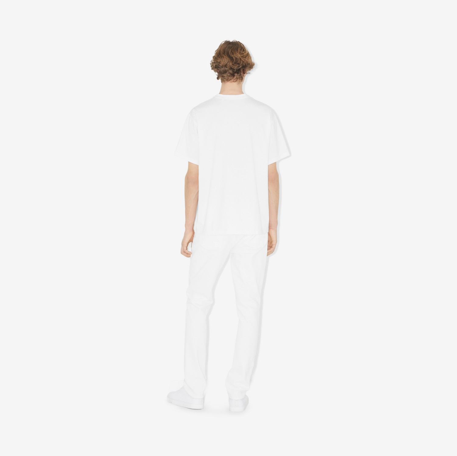 Jeans dalla vestibilità slim in denim stretch (Bianco) - Uomo | Sito ufficiale Burberry®