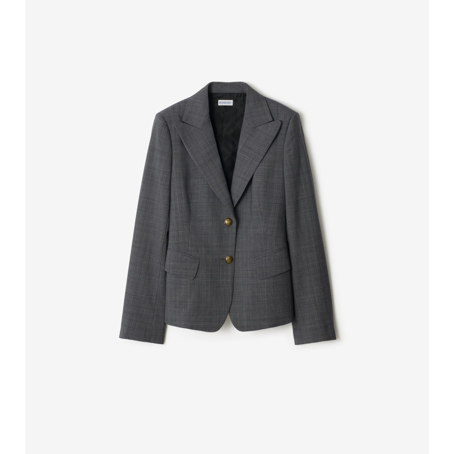 Veste tailleur en laine Check