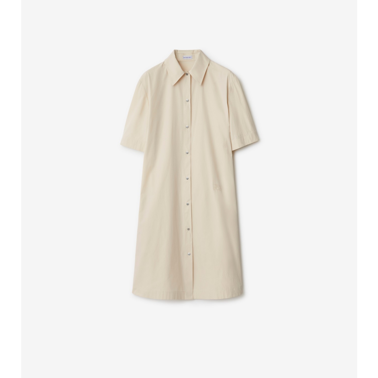 Cotton Blend Shirt Dress in Calico - Women | Burberry® Official