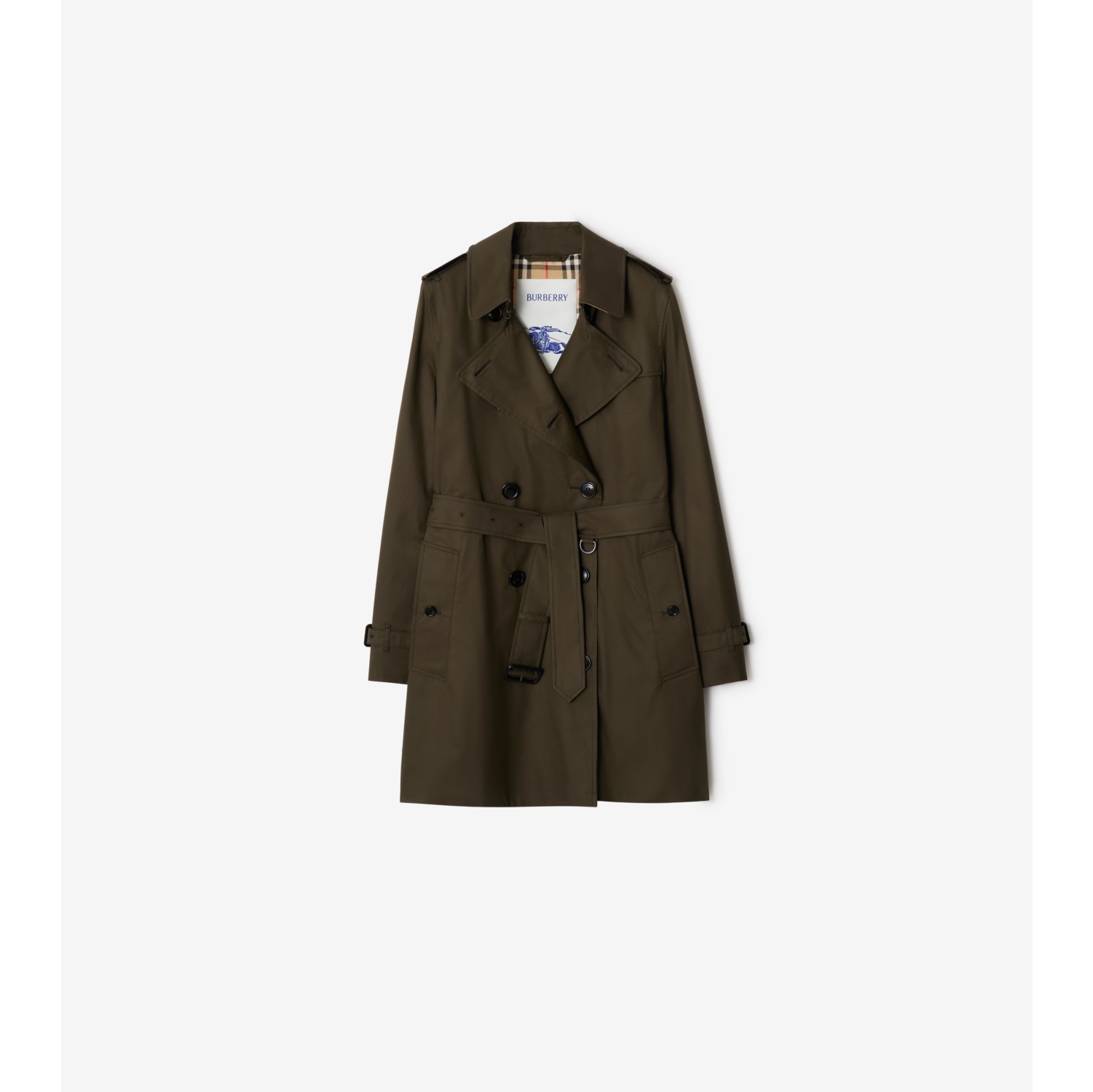 Short Tropical Gabardine Kensington Trench Coat