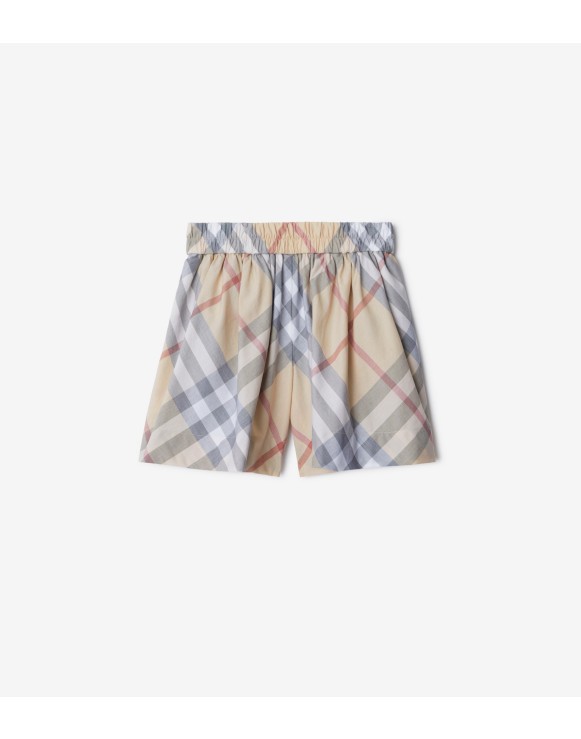 Baumwollshorts in Check