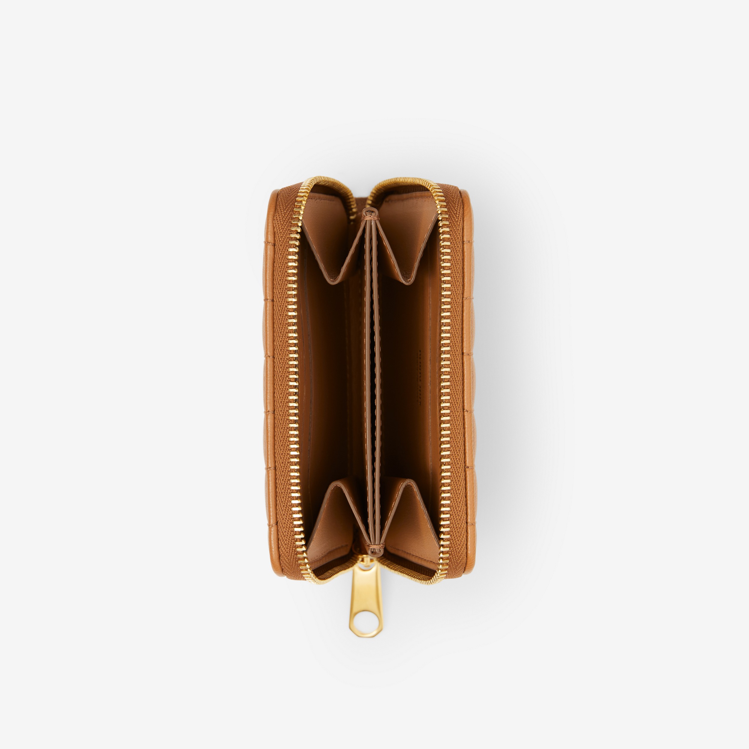 Brieftasche „Lola“ aus gestepptem Leder mit Reißverschluss (Ahornbraun) - Damen | Burberry® - 4