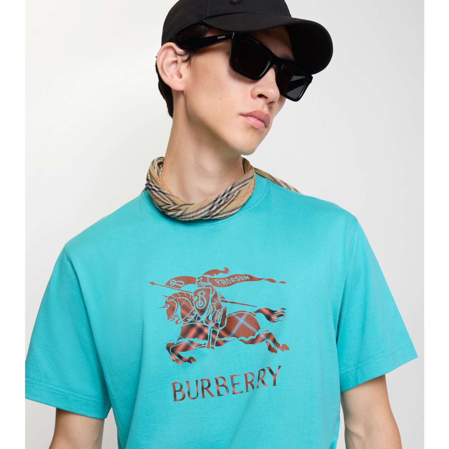 T-shirt in cotone con EKD sfumato