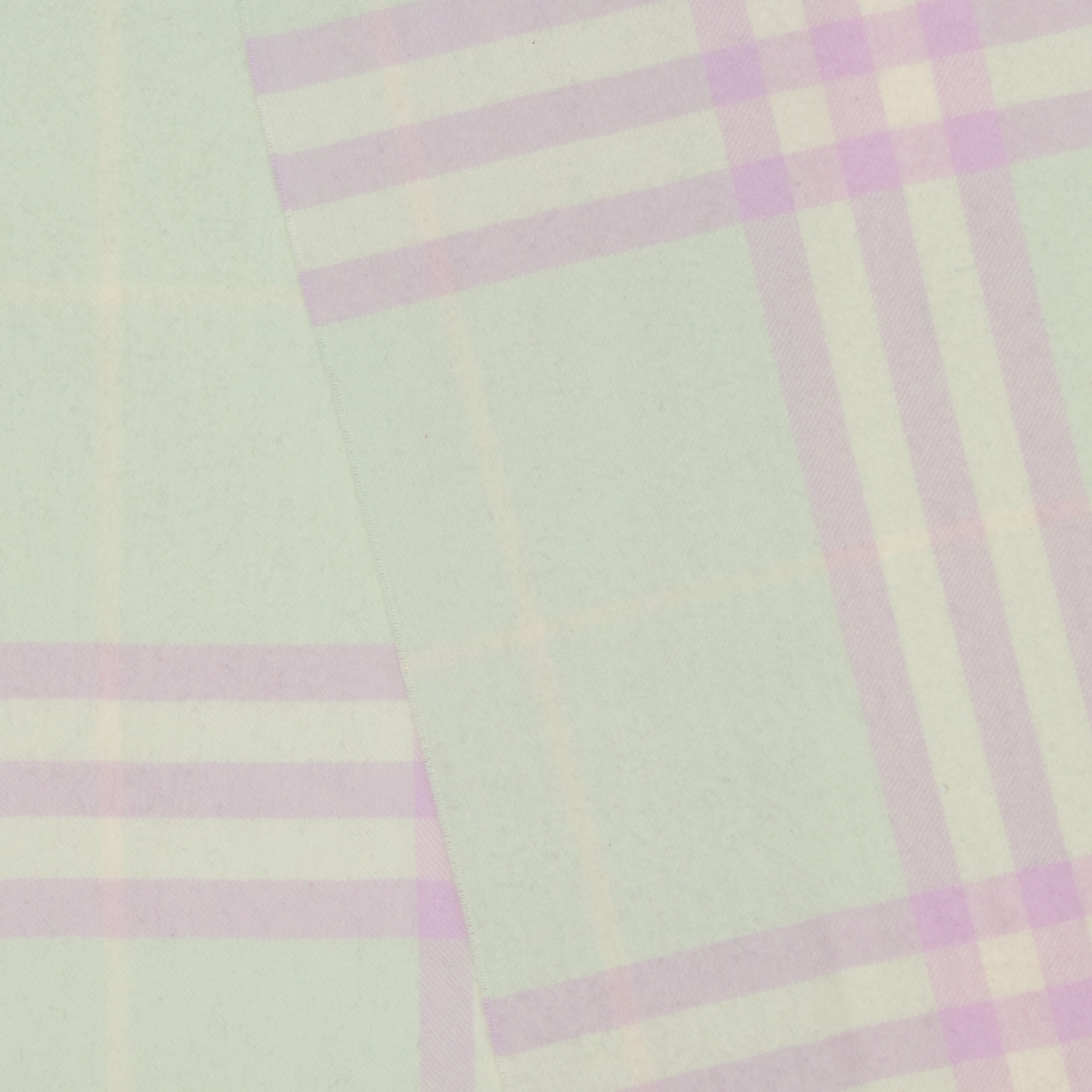 Burberry 格纹羊绒围巾 (柔和开心果色) | Burberry® 博柏利官网 - 2