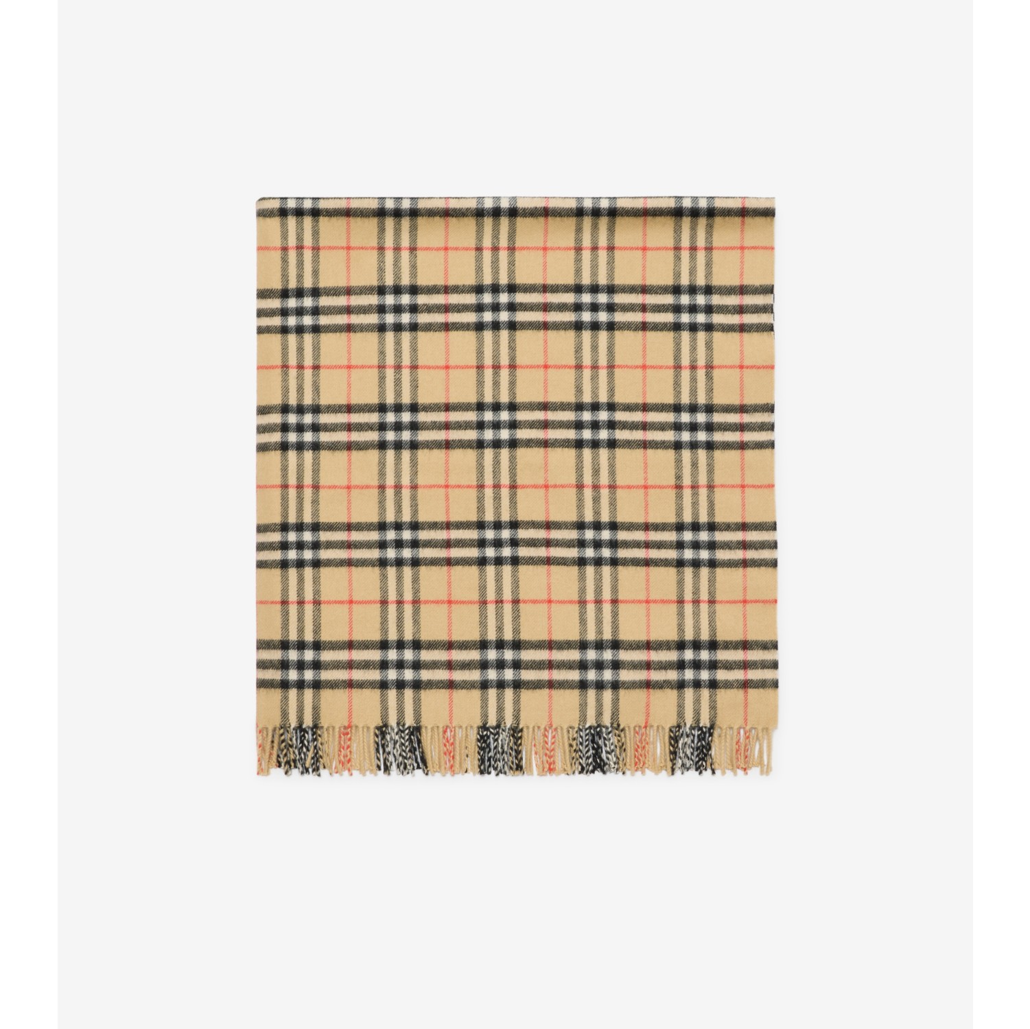 チェック ウール ベイビーブランケット