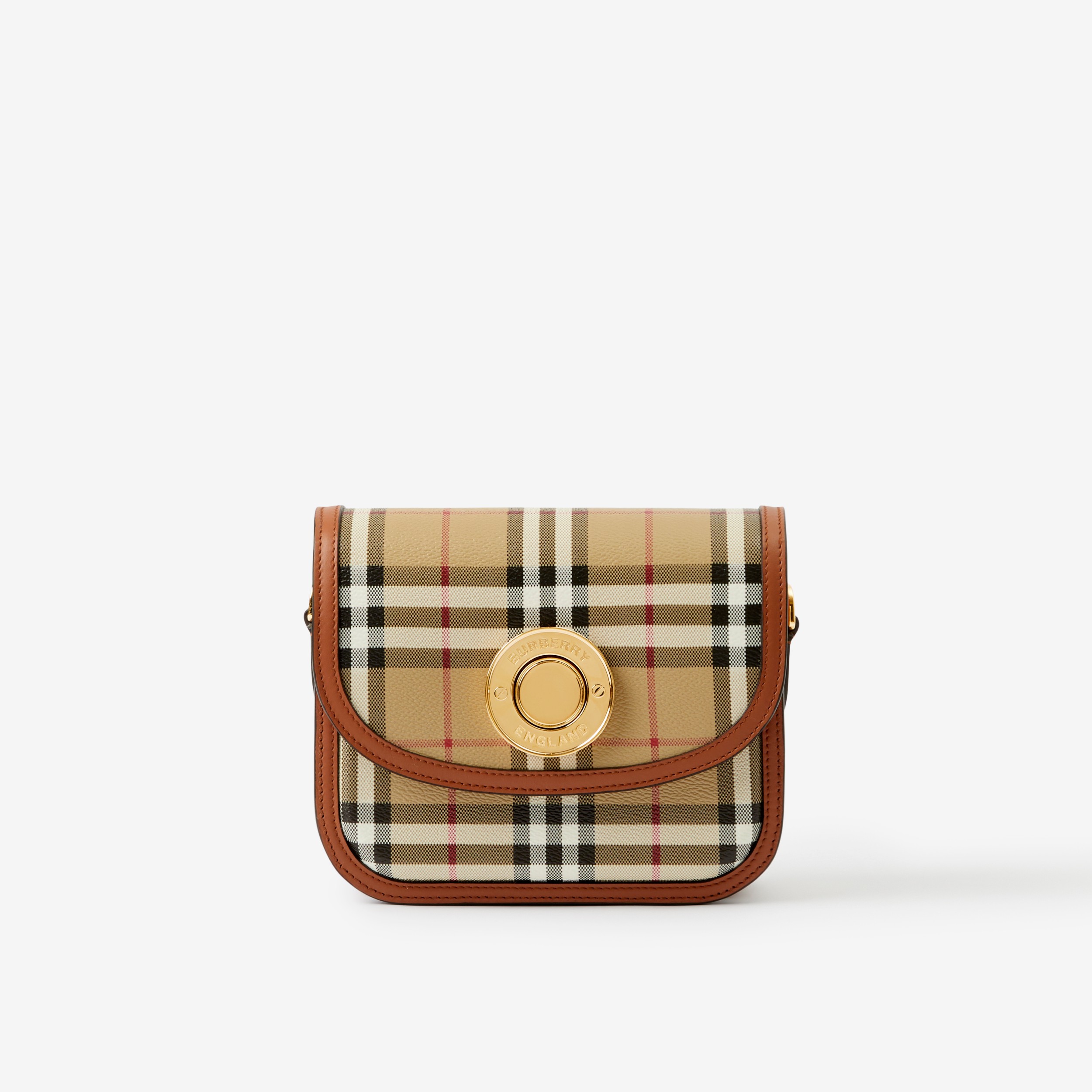 Small Elizabeth Bag in Archive Beige/briar Brown - Women | Burberry®  Official