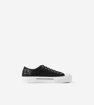 Ekd and monogram print cotton sneakers by Burberry