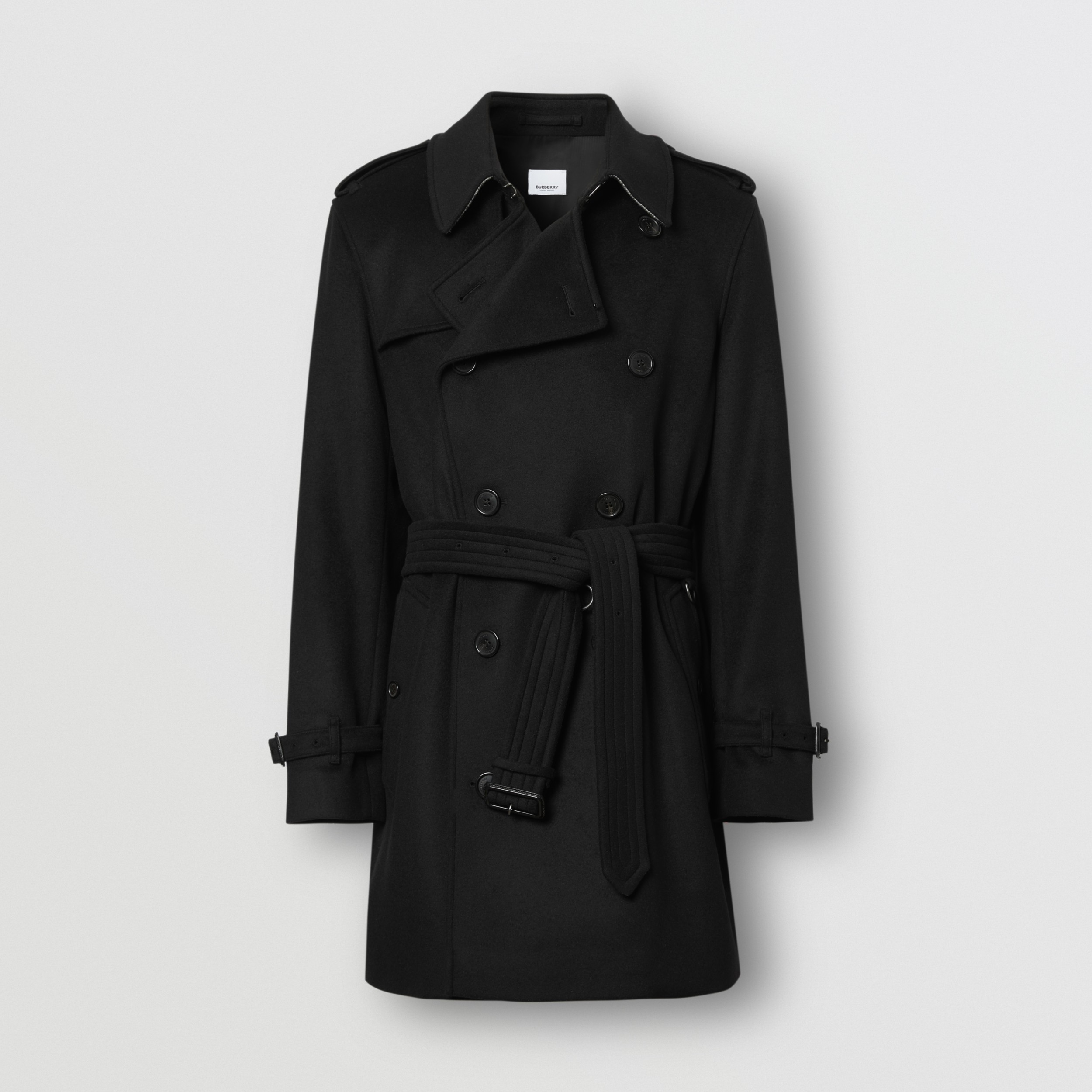 ウールカシミア トレンチコート ブラック メンズ Burberry 公式サイト