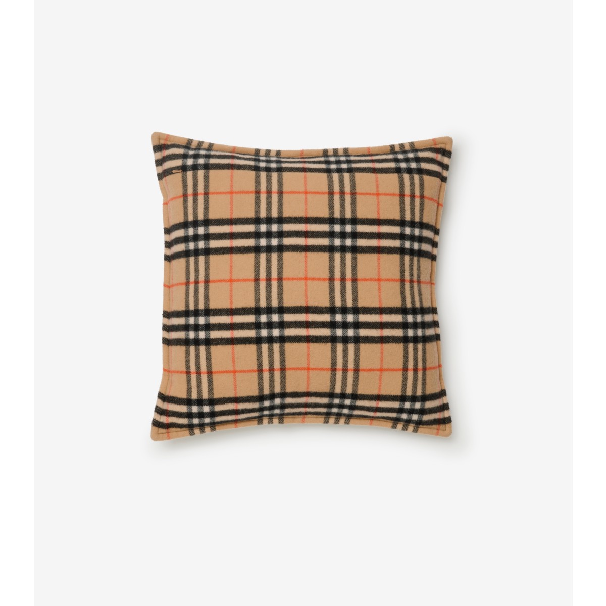 Check Wool Cashmere Cushion